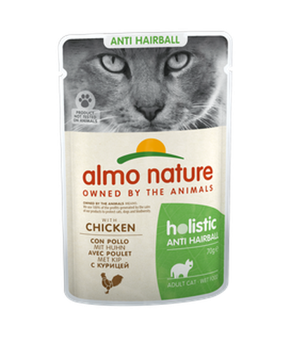 HOLISTIC FUNCTIONAL ANTI-HAIRBALL CATS 30X70 G WITH CHICKEN
