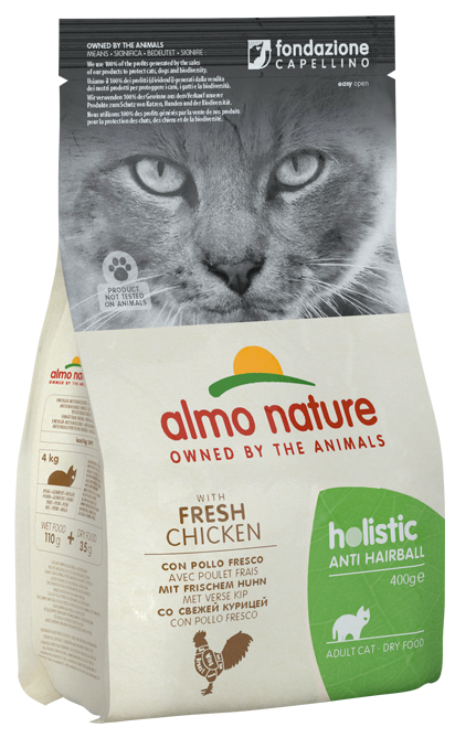HOLISTIC FUNCTIONAL ANTI-HAIRBALL CATS 6X400 G CHICKEN