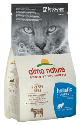 HOLISTIC FUNCTIONAL STERILISED CATS 6X400 G BEEF