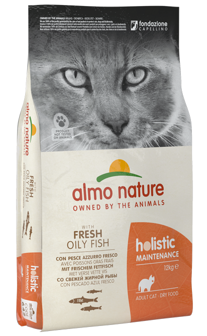 HOLISTIC CATS 1X12 KG OILY FISH AND RICE