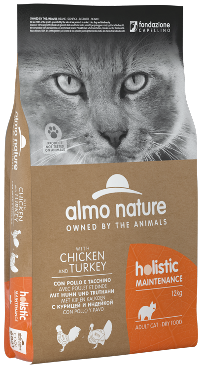 HOLISTIC CATS 1X12 KG CHICKEN AND TURKEY