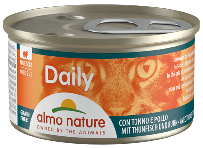 DAILY CATS 24X85 G  MOUSSE WITH TUNA AND CHICKEN