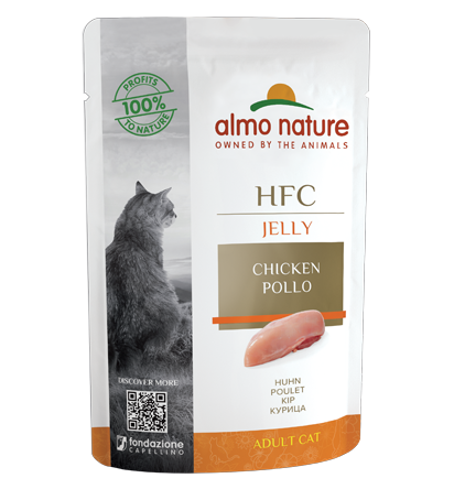 HFC JELLY CATS 24X55 G WITH CHICKEN
