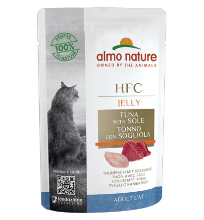 HFC JELLY CATS 24X55 G WITH TUNA AND SOLE