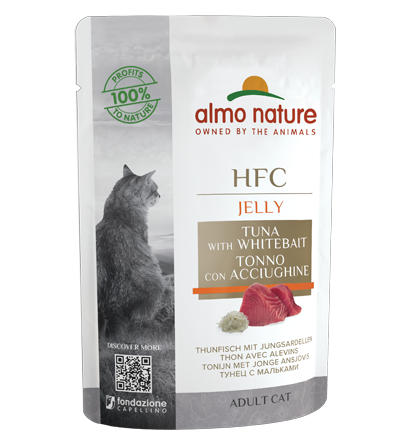 HFC JELLY CATS 24X55 G WITH TUNA AND WHITE BAIT