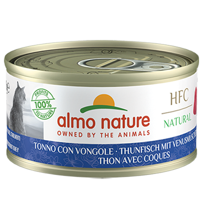 HFC NATURAL CATS 24X70 G TUNA WITH CLAMS
