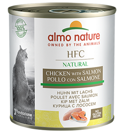 HFC NATURAL CATS 12X280 G CHICKEN AND SALMON