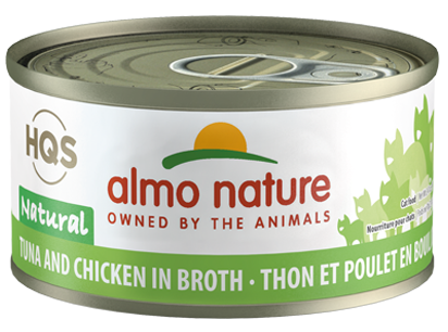 HQS NATURAL CAT 24X70 G TUNA AND CHICKEN IN BROTH
