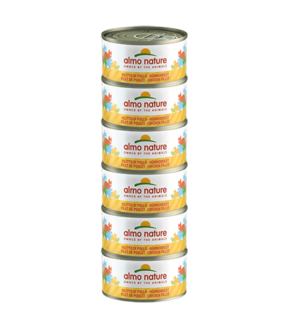 ALMO NATURE NATURAL CATS M MEGA 6X70G X18 CHICKEN FILLET