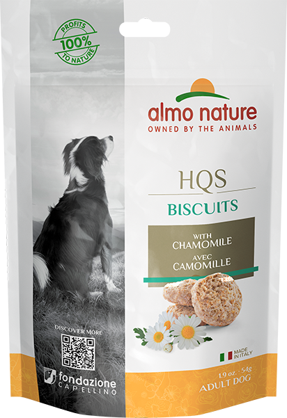 HQS BISCUITS DOG 9X6 G. X12 WITH CHAMOMILE