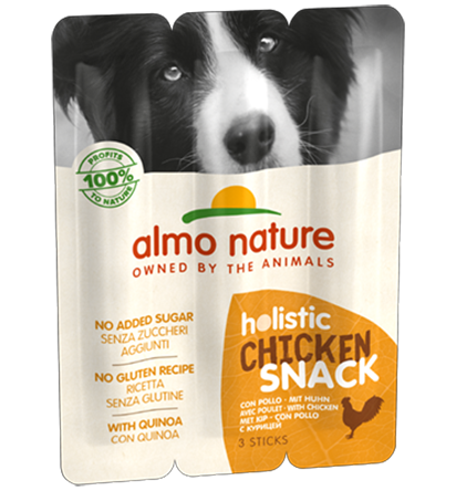 HOLISTIC SNACK DOG 3X10 G X20 WITH CHICKEN