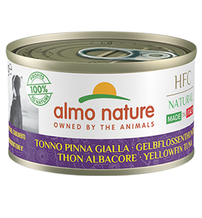 HFC NATURAL DOGS MADE IN ITALY M 24X95 G YELLOWFIN TUNA