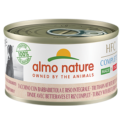 HFC COMPLETE DOGS MADE IN ITALY 24X95 G TURKEY WITH BEET AND BROWN RICE