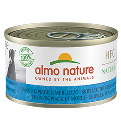 HFC NATURAL DOGS 24X95 G WITH SKIP JACK TUNA AND COD