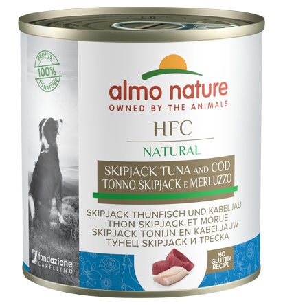 HFC NATURAL DOGS 12X290 G WITH SKIP JACK TUNA AND COD