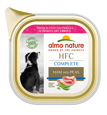 HFC COMPLETE DOGS 17X85 G HAM WITH PEAS